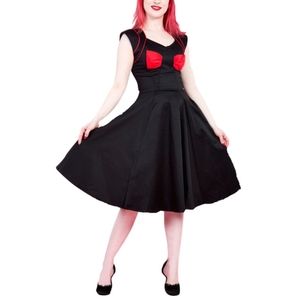 NWT Black & Red Vintage Inspired Dress